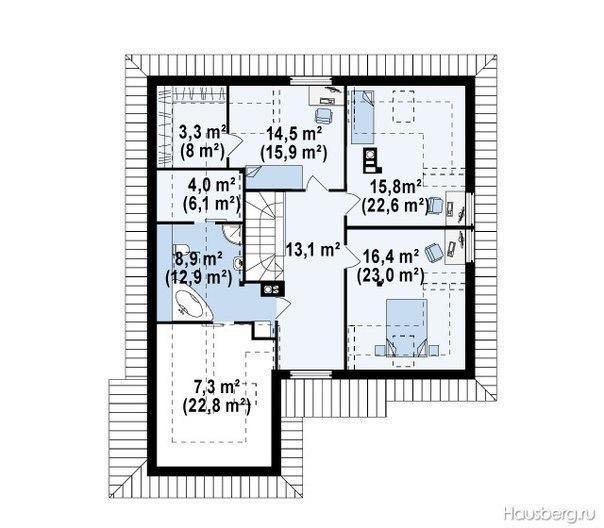План дома второй этаж